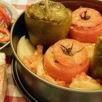 Recept Griekse gevulde groente uit de oven #meatfreemonday