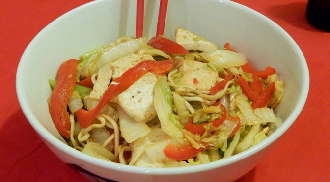 Recept noedels met Chinese kool en tofu #meatfreemonday